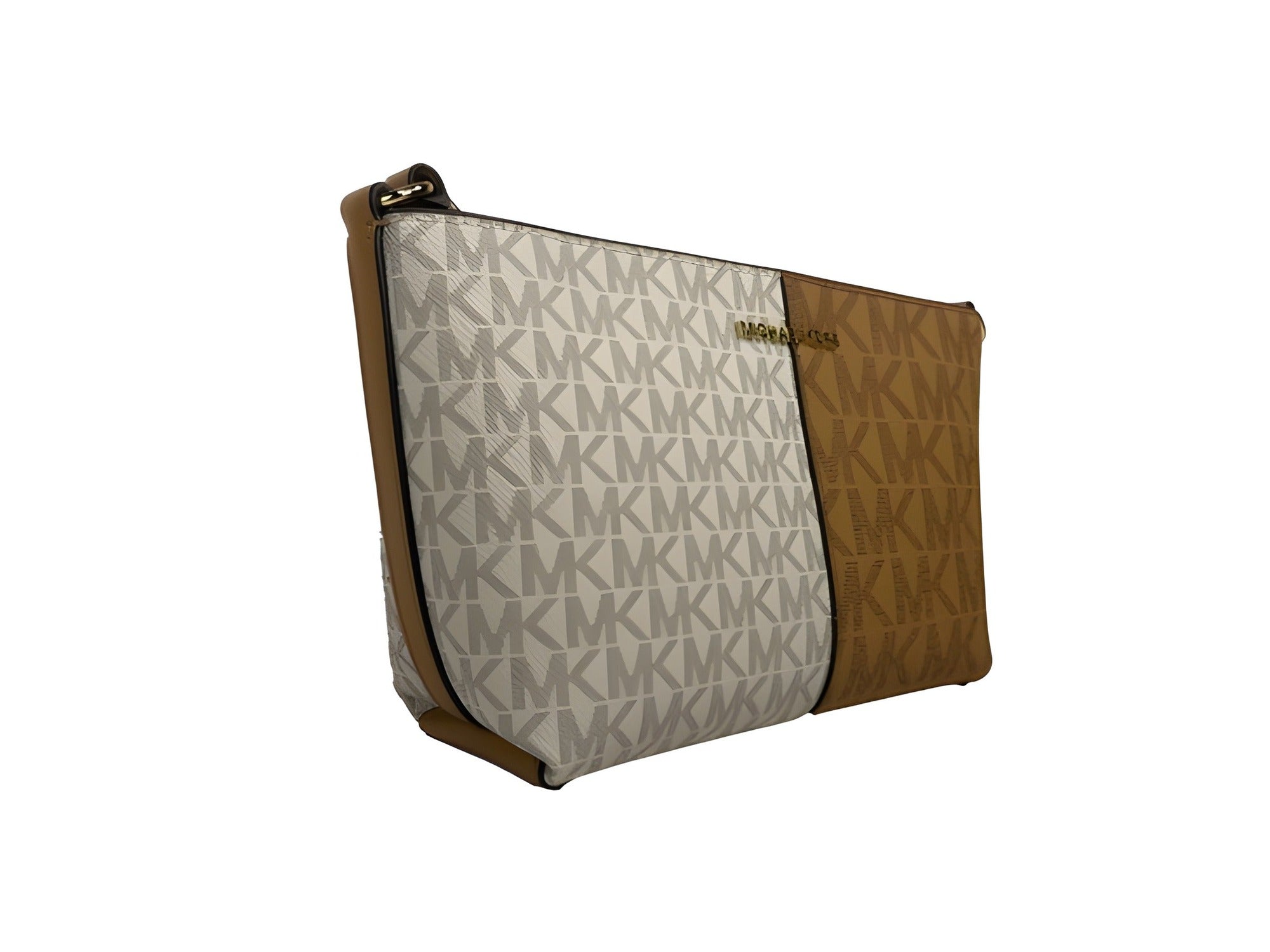 Michael Kors Jet Set - Small Two-Tone Logo Crossbody Bag