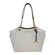 Michael Kors Jet Set Travel Large Logo Tote Vanilla
