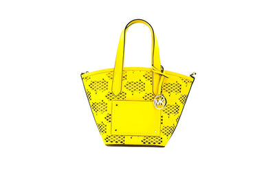 Michael Kors Kimber Small Daffodil Leather 2-In-1 Zip Tote