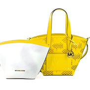 Michael Kors Kimber Small Daffodil Leather 2-In-1 Zip Tote