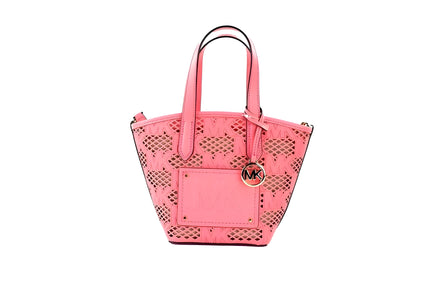 Michael Kors Kimber Small Tea Rose Leather 2-In-1 Zip Tote