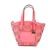 Michael Kors Kimber Small Tea Rose Leather 2-In-1 Zip Tote