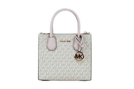 Michael Kors MICHAEL KORS Mercer 35S1GM9M2B Medium Logo And Leather Accordion Crossbody Bag In Powder Blush Multi