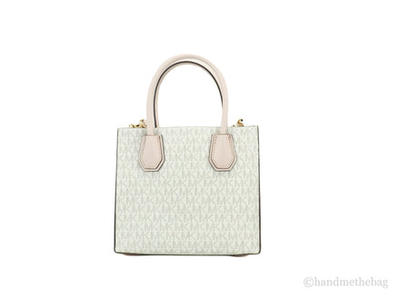 Michael Kors MICHAEL KORS Mercer 35S1GM9M2B Medium Logo And Leather Accordion Crossbody Bag In Powder Blush Multi