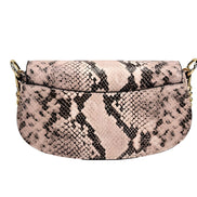 Michael Kors Mila Small Snakeskin Messenger Crossbody Bag