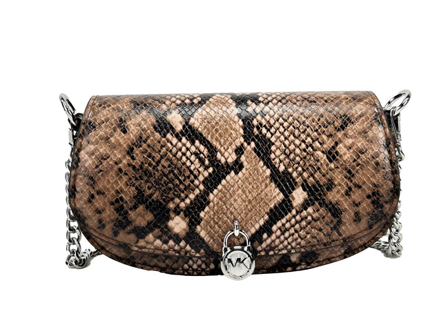 Sac bandoulière Michael Kors Mila petit format imprimé serpent