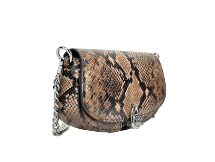 Sac bandoulière Michael Kors Mila petit format imprimé serpent