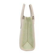 Michael Kors Mirella Small Powder Blush Canvas Shopper Crossbody Handbag Purse
