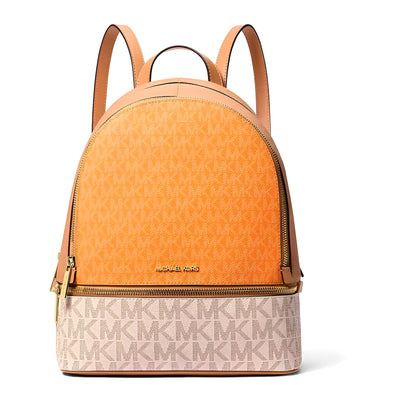 Michael Kors Orange Canvas Backpack