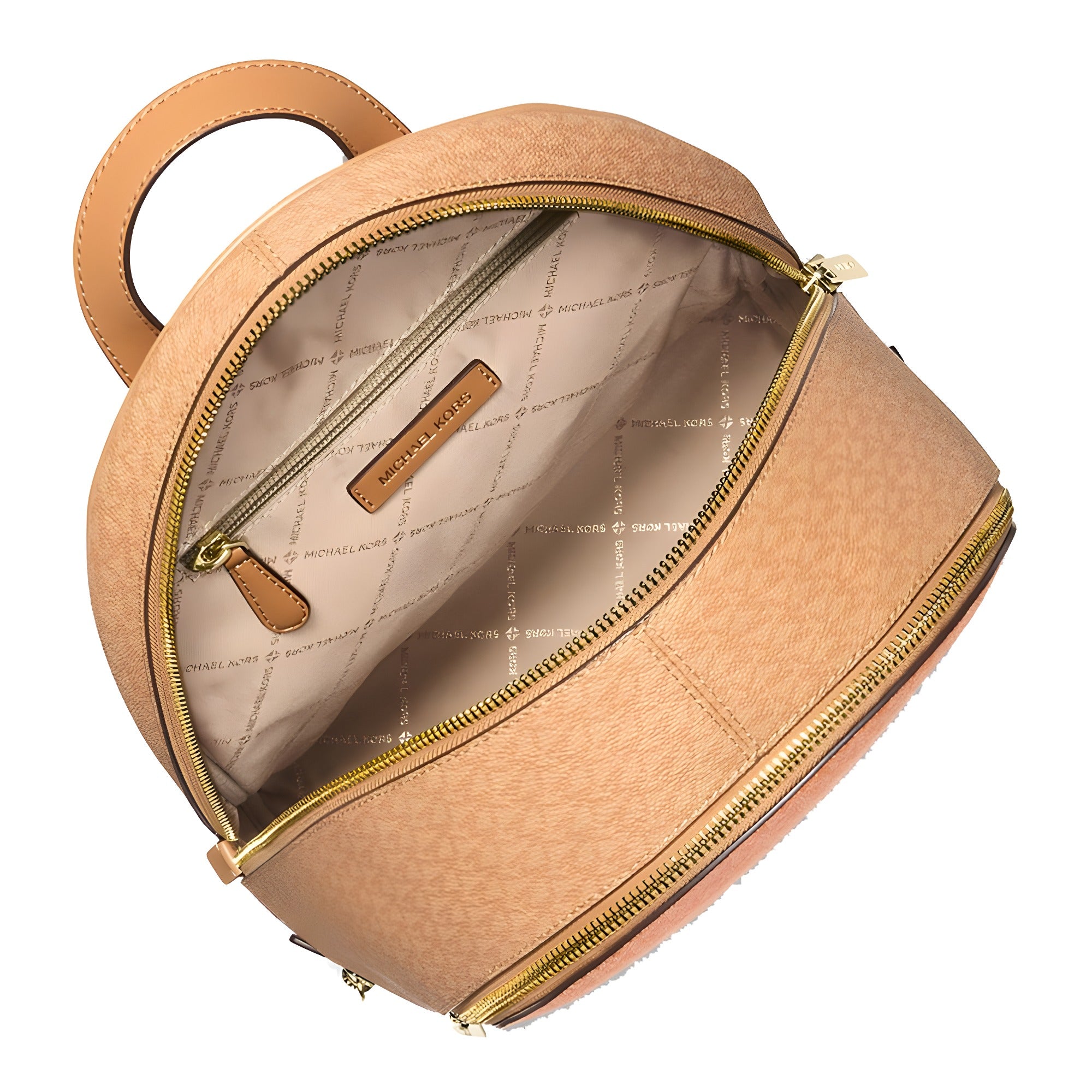 Michael Kors Orange Canvas Backpack