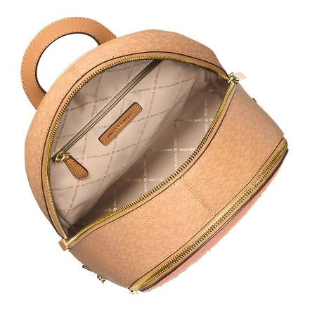 Michael Kors Orange Canvas Backpack