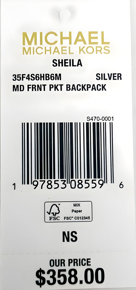 Michael Kors Sheila Medium PVC Backpack
