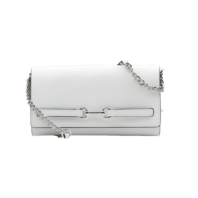 Michael Kors White Leather Crossbody Bag