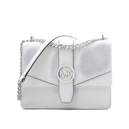 Michael Kors White Leather Shoulder Bag