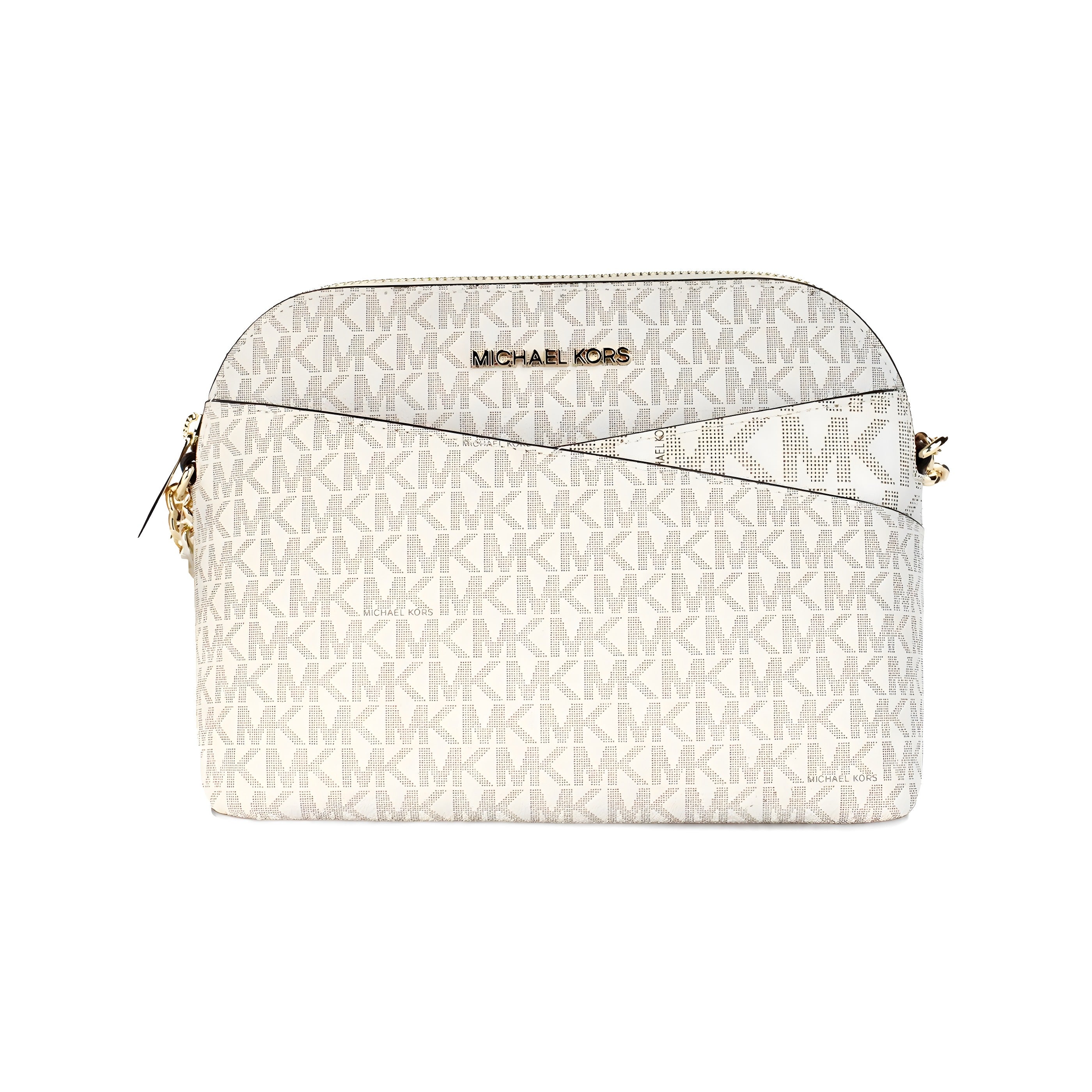 Michael Kors Back Slip Pocket Signature Canvas Crossbody Bag