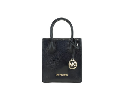 Michael Kors Leather XS Mercer Crossbody Black Solid