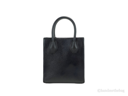 Michael Kors Leather XS Mercer Crossbody Black Solid