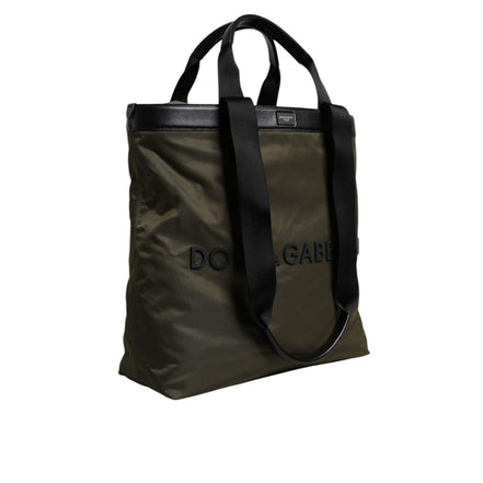Dolce & Gabbana Military Green Shoulder Strap Tote Bag