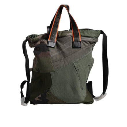 Sac à dos Rucksack patchwork vert militaire Dolce & Gabbana