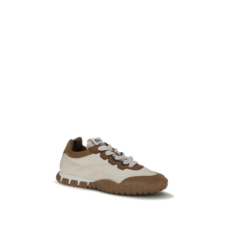 Miu Miu Beige Athletic Sneakers