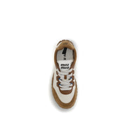 Miu Miu Beige Athletic Sneakers