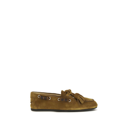 Miu Miu Beige Slip-On Loafers
