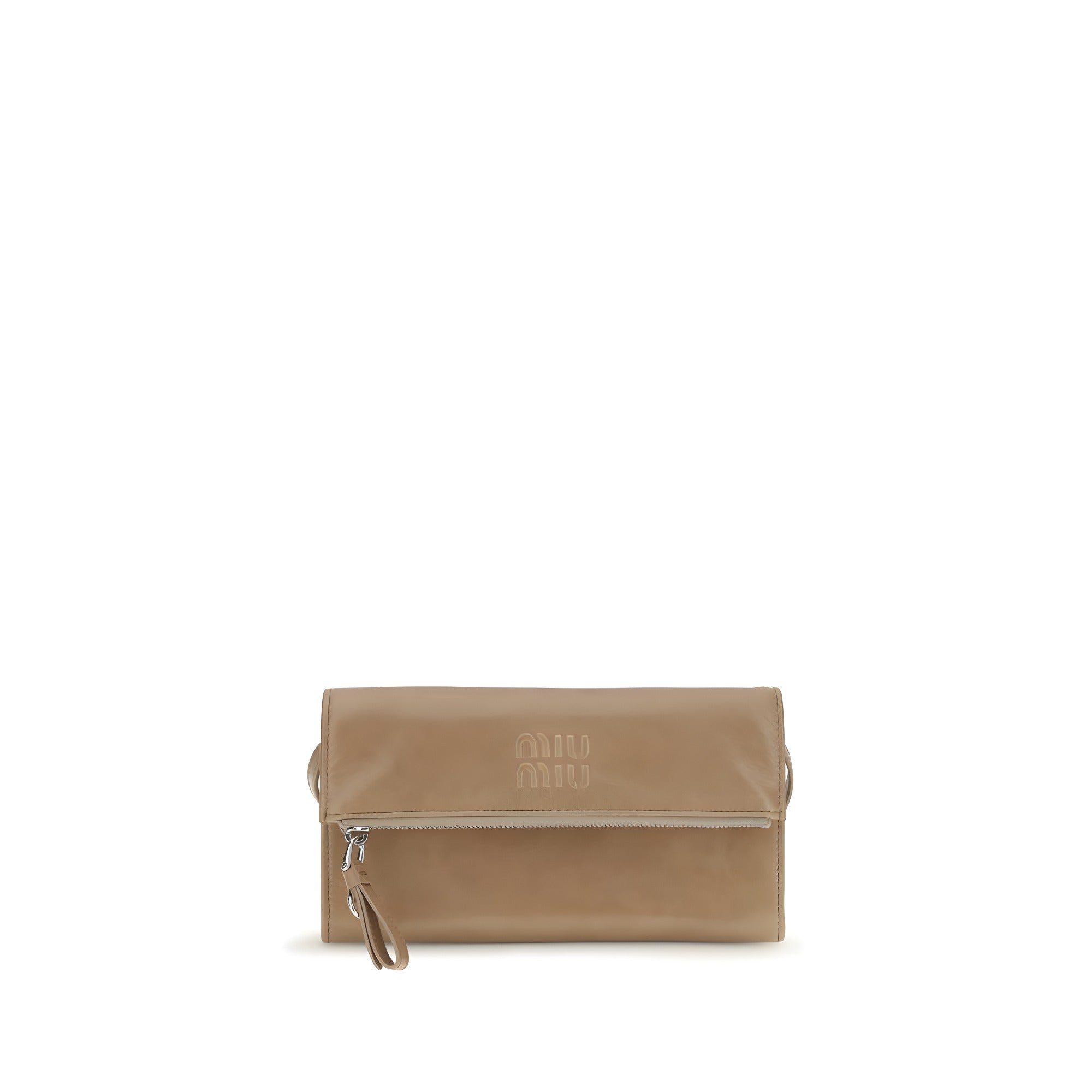 Miu Miu Beige Calf Leather Wallet
