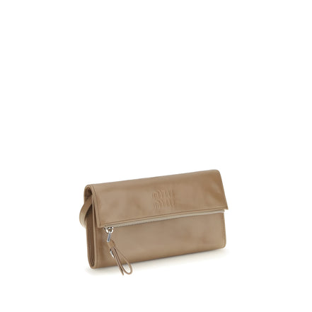 Miu Miu Beige Calf Leather Wallet