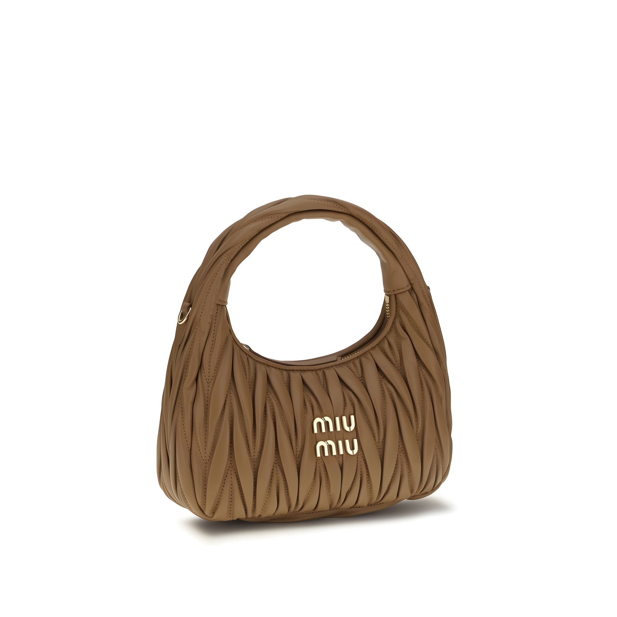 Miu Miu Beige Lamb Shoulder Bag