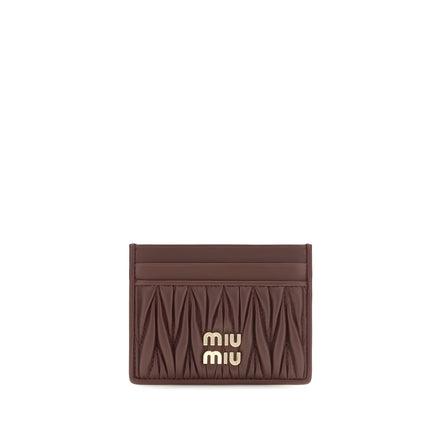 Miu Miu Bordeaux Lambskin Wallet