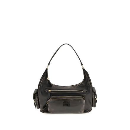 Miu Miu Brown Calf Leather Shoulder Bag