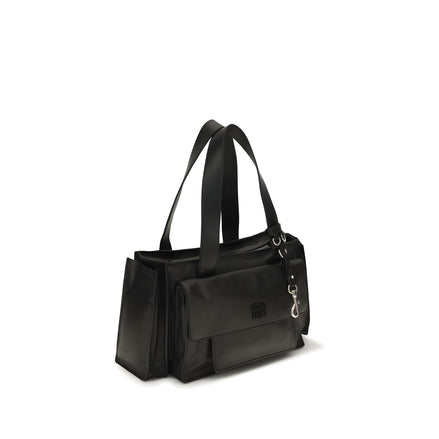 Miu Miu Brown Calf Leather Shoulder Bag