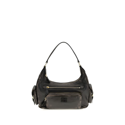 Miu Miu Brown Calf Leather Shoulder Bag