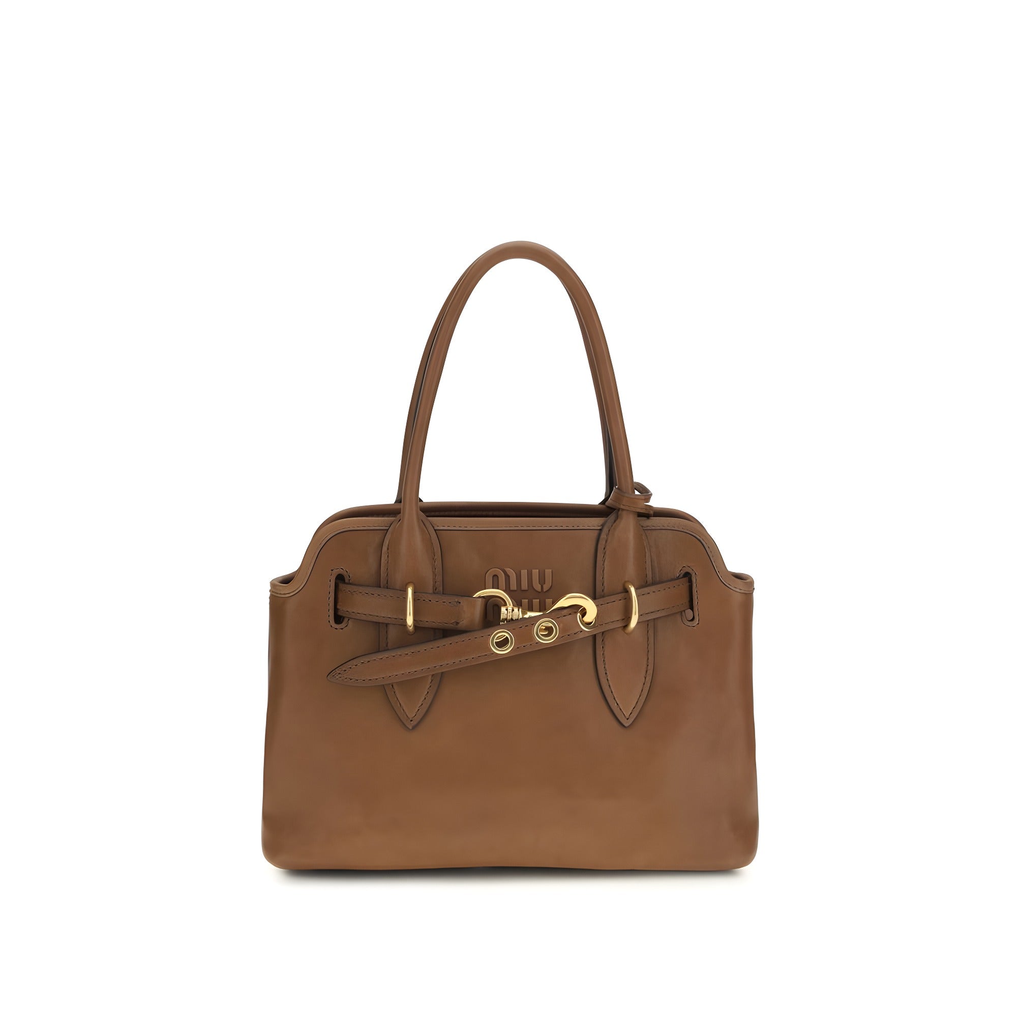 Miu Miu Brown Lambskin Handbag