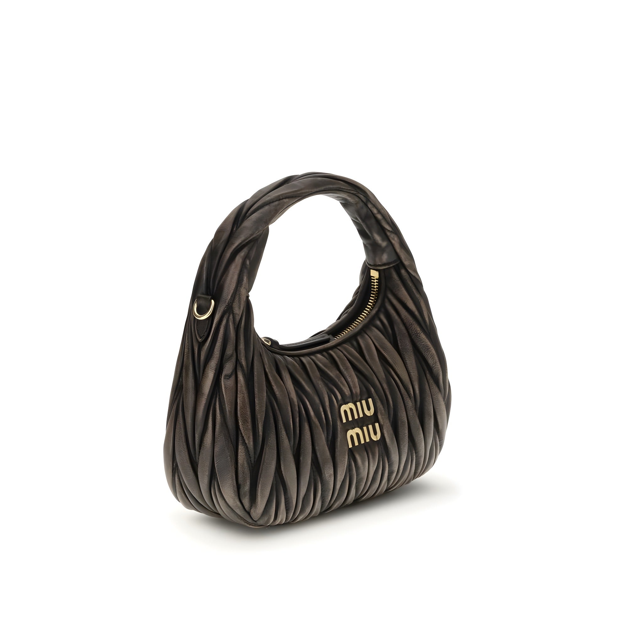 Miu Miu Brown Lamb Shoulder Bag