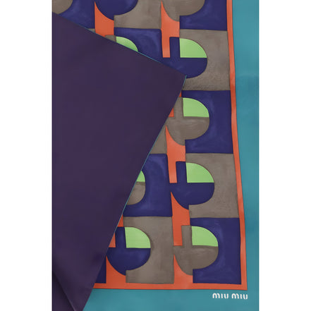 Miu Miu Multicolor Silk Scarf