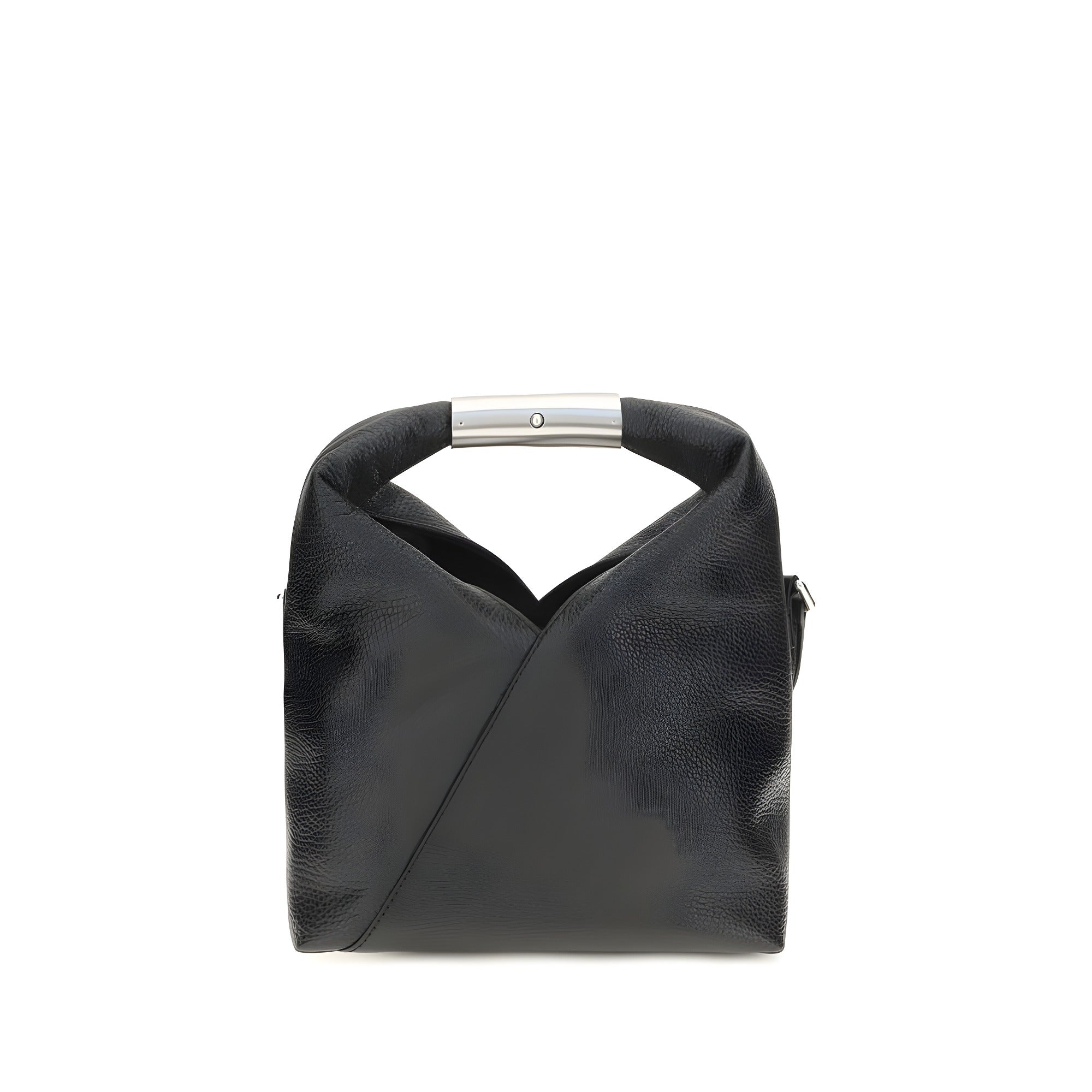 MM6 Black Leather Shoulder Bag