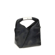 MM6 Black Leather Shoulder Bag
