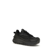 Moncler Black Leather Athletic Sneakers