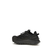 Moncler Black Leather Athletic Sneakers