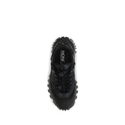 Moncler Black Leather Athletic Sneakers