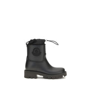 Moncler Black Pvc Rain Boots