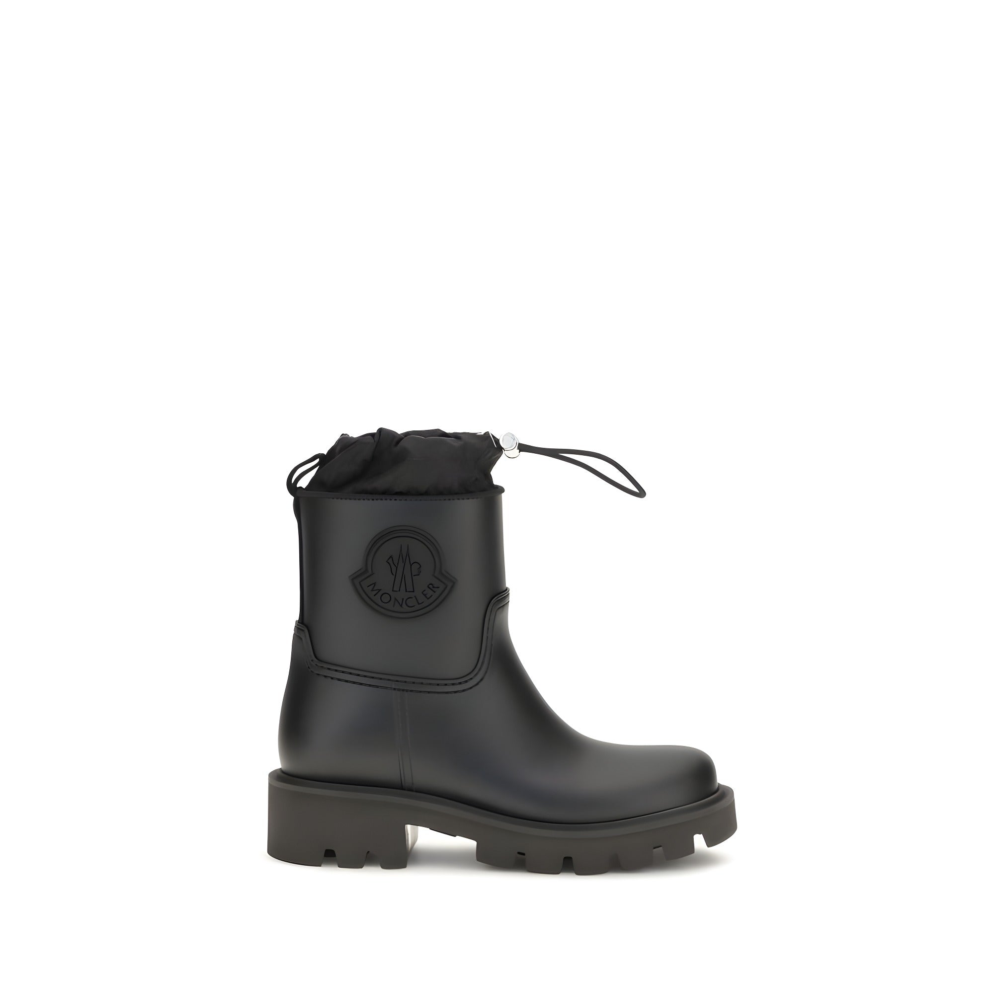 Moncler Black Pvc Rain Boots