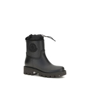 Moncler Black Pvc Rain Boots