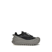 Moncler Gray Leather Athletic Sneakers