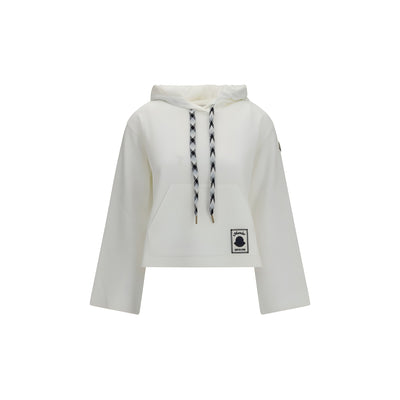 Moncler White Cotton Sweatshirt