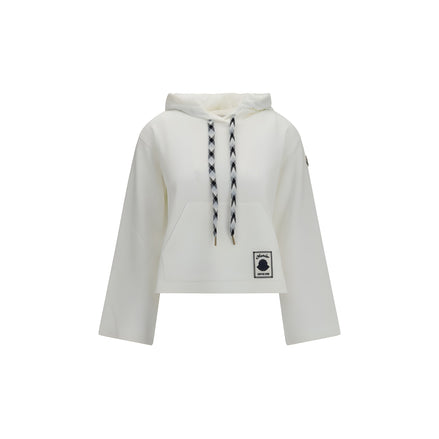 Moncler White Cotton Sweatshirt