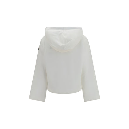 Moncler White Cotton Sweatshirt