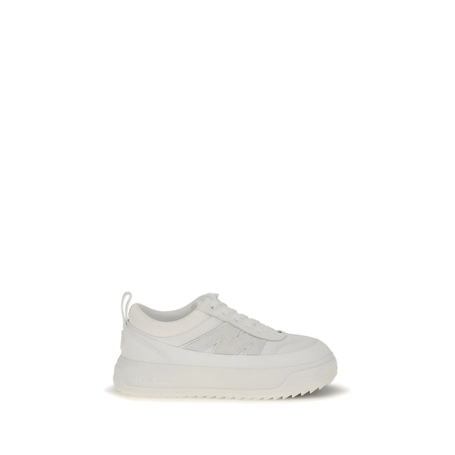 Moncler White Polyamide Athletic Sneakers