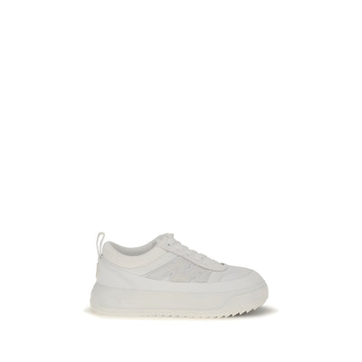 Moncler White Polyamide Athletic Sneakers